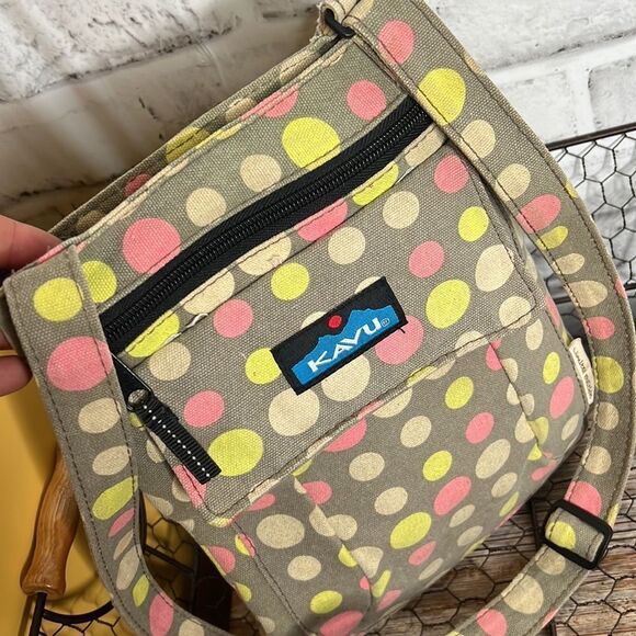 Kavu Limited Edition Polka Dot Crossbody Bag Purse Travel - Picture 6 of 10